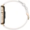 Watch Fit 3 (Solo-B19V), Smartwatch złoty/biały, skórzany pasek w kolorze białym