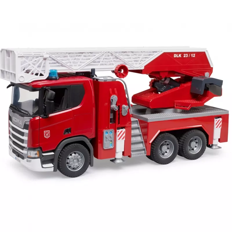 Wóz strażacki BRUDER Scania Super 560R czerwono-biały plastik 3+