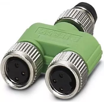 Phoenix SAC-3P-M 8Y/2XM 8FS - prosty - 30 V - 4 A - Zielony - Srebrny - IP65 - IP67 - 22 mm (1696183)