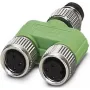 Phoenix SAC-3P-M 8Y/2XM 8FS - prosty - 30 V - 4 A - Zielony - Srebrny - IP65 - IP67 - 22 mm (1696183)