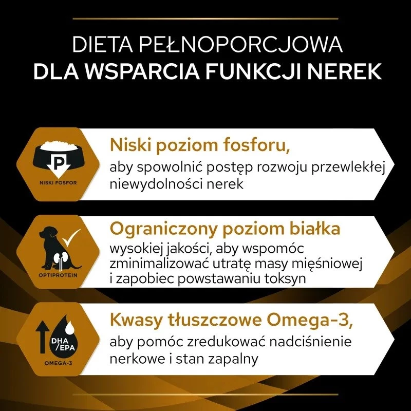 Mokra karma dla psa PURINA Pro Plan Veterinary Diets NF Renal Function terapeutyczna, wieprzowina, puszka 400 g