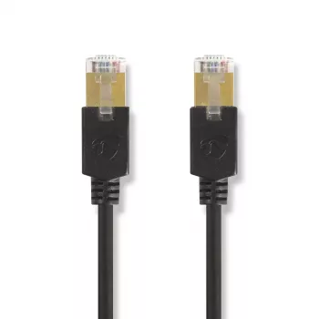 Nedis CCBW85210AT10 kabel sieciowy Czarny 1 m Cat6 F/UTP