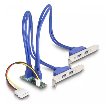 DeLOCK 61066 Wewnętrzny adapter USB 3.2 Gen 1 M.2 Męski Czarny