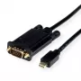 ROLINE 11.04.5975 Video kabel-Adapter 1 m Mini DisplayPort VGA (D-Sub) Czarny (11.04.5975)