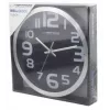 Wall clock Esperanza EHC013K Zurich Czarny Quartz Oval 25 cm, aluminiowa rama, grubość 4 cm