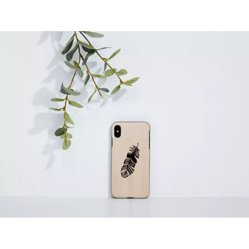 Etui na telefon man and wood do iPhone X/XS — Indian Czarny, ochronne