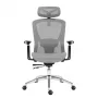 Fotel obrotowy mark adler Expert 5.3 szara siatka — ergonomiczny, regulowana wysokość, podparcie lędźwiowe, zagłówek, podłokietniki