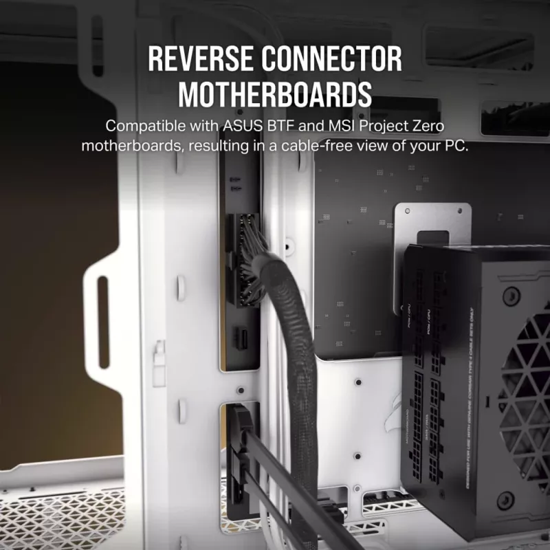 Corsair 2500D AIRFLOW Micro ATX Dual Chamber Obudowa PC – Biała CC-9011264-WW