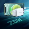 Ugreen USB Power Delivery 3.0 Quick Charge 4.0+ 20W 3A ładowarka sieciowa (biała)
