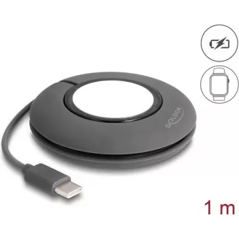 Stacja ładująca DeLOCK 83019 Akcesoria Smart Wearable Szaro-Biała Silikonowa