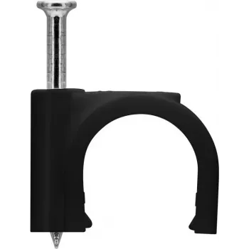 Zacisk kablowy Goobay 12 mm, czarny (64684)