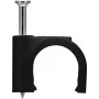 Zacisk kablowy Goobay 12 mm, czarny (64684)
