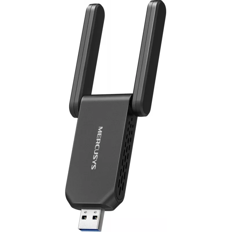 Adapter Wi‑Fi USB MERCUSYS MA72XH AX1800 z antenami o wysokim wzmocnieniu, USB-A Plug‑and‑Play