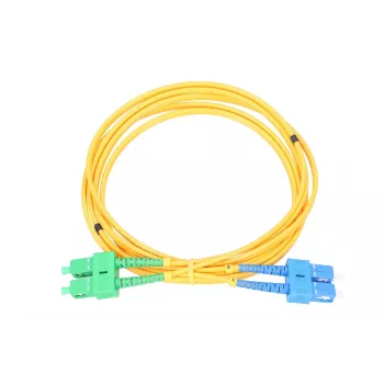 Patchcord Extralink SC/UPC - SC/APC, Single-mode duplex, światłowód G.652D, PVC 3 mm, 5 m