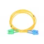 Patchcord Extralink SC/UPC - SC/APC, Single-mode duplex, światłowód G.652D, PVC 3 mm, 5 m