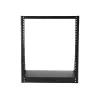 StarTech.com 2-Post 12U Heavy-Duty Desktop Server Rack, Small Open Frame 19in Computer Rack, Compact sieciowy Rack for AV / Studio / Data / IT Equipment, TAA Compliant - Free Standing Two-Post Home/Office Rack