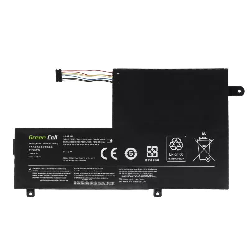 Bateria zielony Cell LE124 do Lenovo Yoga 500-14IBD 500-14ISK 500-15IBD 500-15ISK