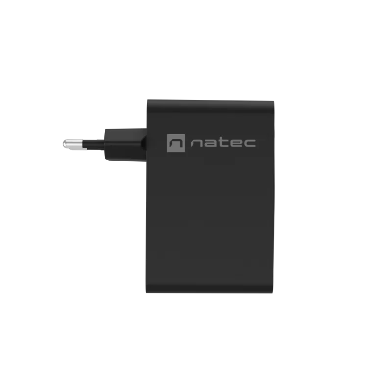Ładowarka NATEC NUC-2234 do urządzeń mobilnych, laptopów, smartfonów, czarna, AC, szybkie ładowanie, do użytku wewnętrznego