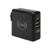 Podróżna ładowarka sieciowa i powerbank Manhattan 4-w-1