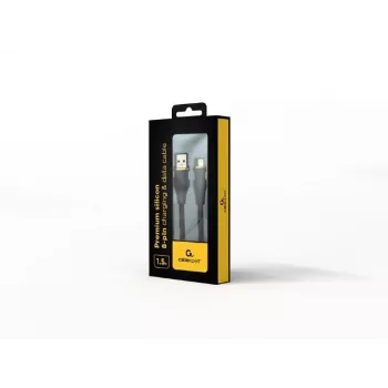 Przewód USB-A do Lightning Gembird CC-USB2S-AM8PM-1.5M-BK — USB 2.0, 1,5 m