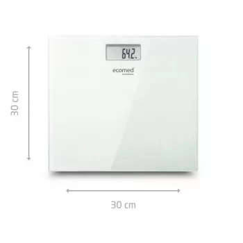 Ecomed by Medisana PS-72E waga osobowa - 150 kg, platforma szklana, biała