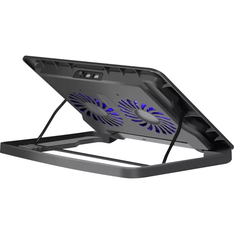 Podkładka chłodząca do notebooka DEFENDER NS-503 dla laptopów 43,2 cm (17 cali), 2 wentylatory, zasilana USB, czarna
