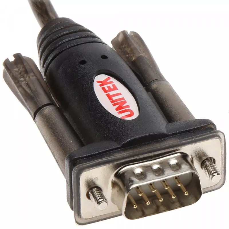 Przewód szeregowy UNITEK Y-105A Czarny 1,5 m USB Type-A DB-9