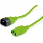 Roline - Kabel zasilający - IEC 60320 C14 do IEC 60320 C13 - AC 250 V - 10 A - 1,8 m - Formowany - Zielony