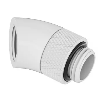 Obrotowy adapter Barrow 45° G1/4 AG na G1/4 IG biały TWT45-B01 w