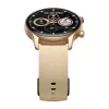 Smartwatch Zeblaze Btalk 3 Plus, okrągły ekran dotykowy IPS 1,39 cala 360×360, 260 mAh, złoty pasek silikonowy