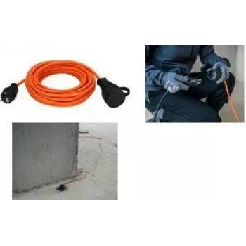 Brennenstuhl 1169930 Przedłużacz Zasilania 10m 1 Gniazdo AC Zewnętrzny Pomarańczowy