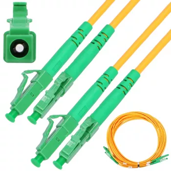 Kabel patchcord światłowodowy Extralink LC/APC – LC/APC, jednomodowy duplex 9/125 µm G.657.A1, 1 m