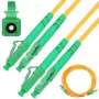 Kabel patchcord światłowodowy Extralink LC/APC – LC/APC, jednomodowy duplex 9/125 µm G.657.A1, 1 m