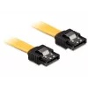 Kabel SATA Męski/Męski DeLOCK 0.3m Żółty