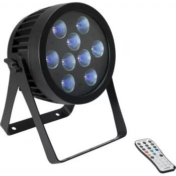 LED spot EUROLITE PAR 9 UV 9x3W – sceniczny/klubowy PAR UV, 9 diod LED 3W