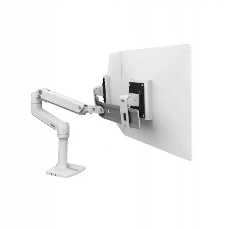 Uchwyt biurkowy Ergotron LX Series Dual Direct Arm 63,5 cm (25 cali) Biały