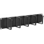 Panel do zarządzania kablami LOGON RAO105BL Czarny Aluminium 48,3 cm