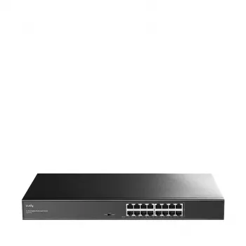 Przełącznik sieciowy Cudy GS1016L — 16-portowy Gigabit Ethernet (10/100/1000), 32 Gbit/s przełączania, do montażu w szafie rack