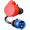 go-e Adapter Gemini flex 11 kW do CEE niebieskie 16 A Kabel 0,3 m