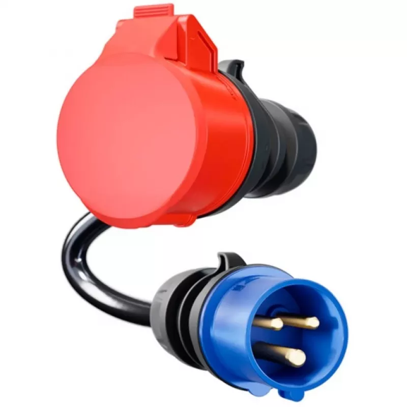 go-e Adapter Gemini flex 11 kW do CEE niebieskie 16 A Kabel 0,3 m