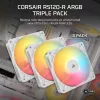 Wentylator chłodzący CORSAIR RS120-R 120mm biały ARGB grubość 25mm