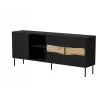 Cama INSERTO 3D1W komoda 190x40x80 czarny + LED