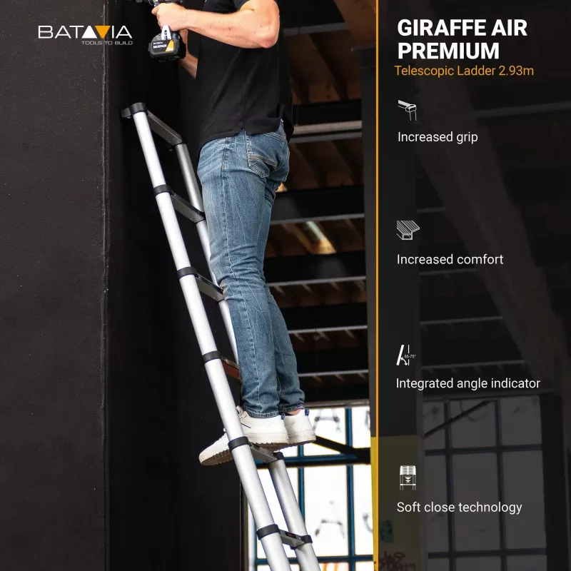 Drabina teleskopowa Batavia B.V. Giraffe AIR 2,93 m — kompaktowa drabina rozsuwana