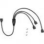Inter-Tech - Netz-Splitter - 4-poliger Stecker zu 4-poliger Stecker - 48 cm