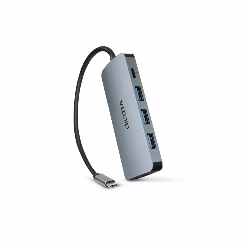 Dicota USB-C 8-in-1 Multi Hub 4K PD 100W srebrny