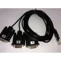 Kabel szeregowy ALLNET ALL4500_COM Czarny DB-9 Męski