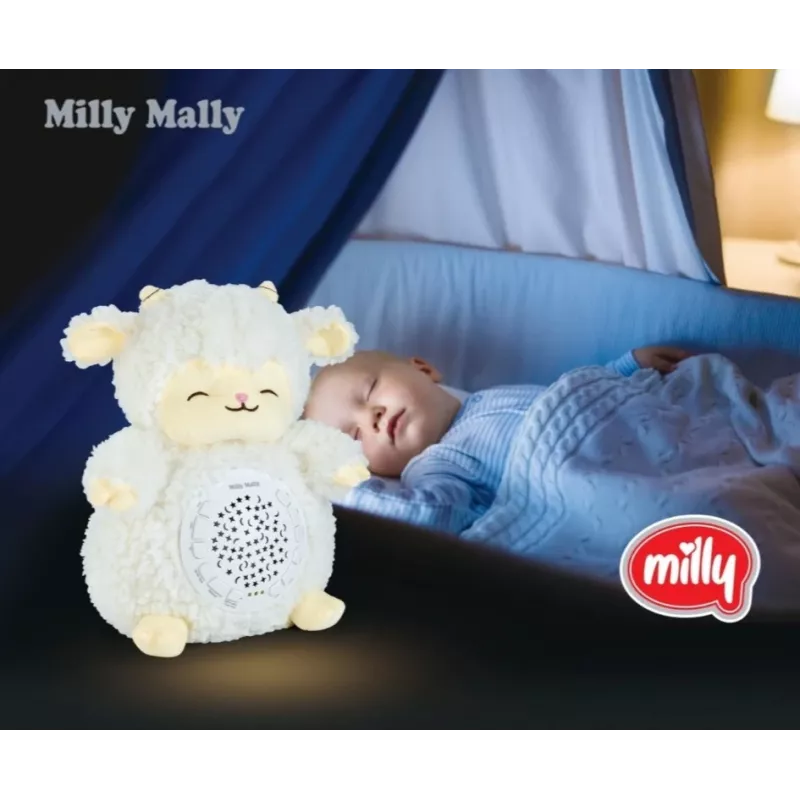 Plush projector toy milly mally Sheep Projector Plush Toy model 5664 dla niemowląt — miękka lampka nocna