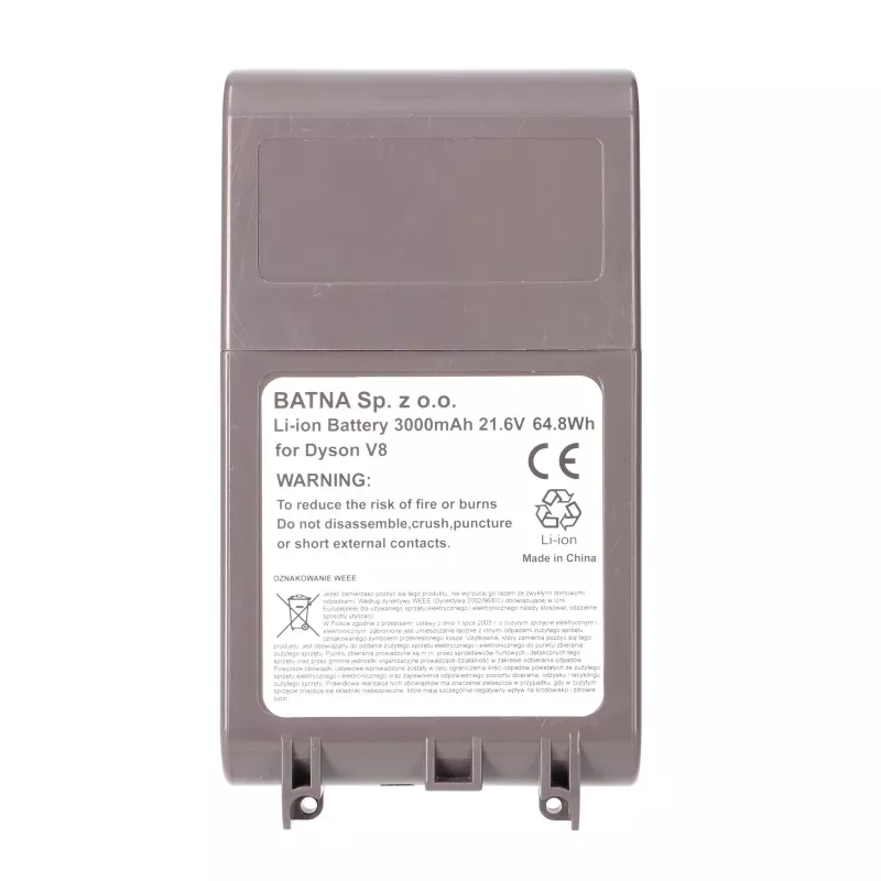 Bateria do odkurzacza Dyson V8 21,6V 3000mAh