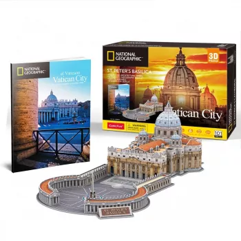 Puzzle 3D Cubicfun - model Bazyliki św. Piotra 306-DS0997H