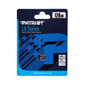 Karta pamięci microSDXC PATRIOT PSF128GMDC10 128 GB UHS-I Class 10 U1 80 MB/s, czarna